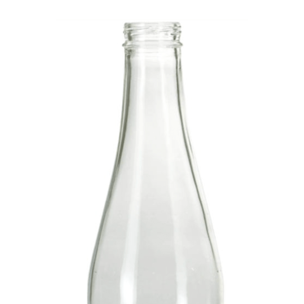 12 oz. (355 ml) Clear Glass Long Neck Beer Bottle, Pry-Off Crown