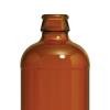 12 oz. (355 ml) Amber Glass Stubby Beer Bottles, Twist Off Neck