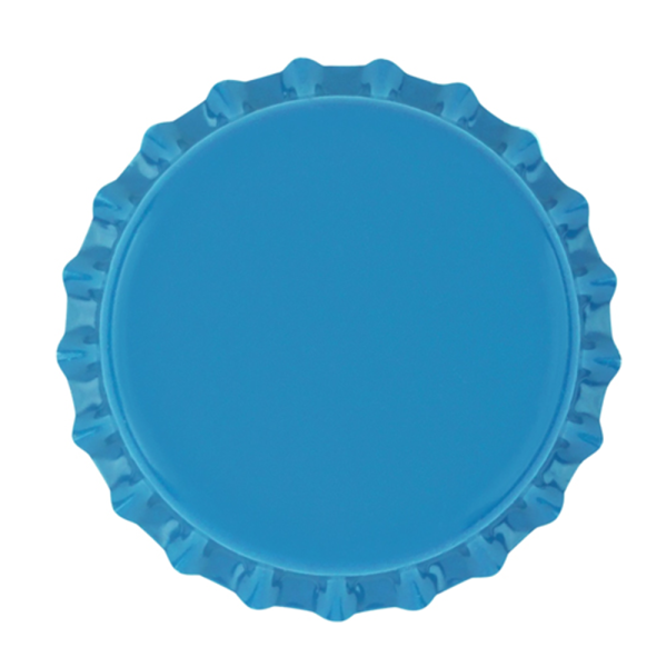 Caribbean Blue Beer Bottle Caps, Oxygen Barrier, 26 mm Universal Crown, 10,000/Case